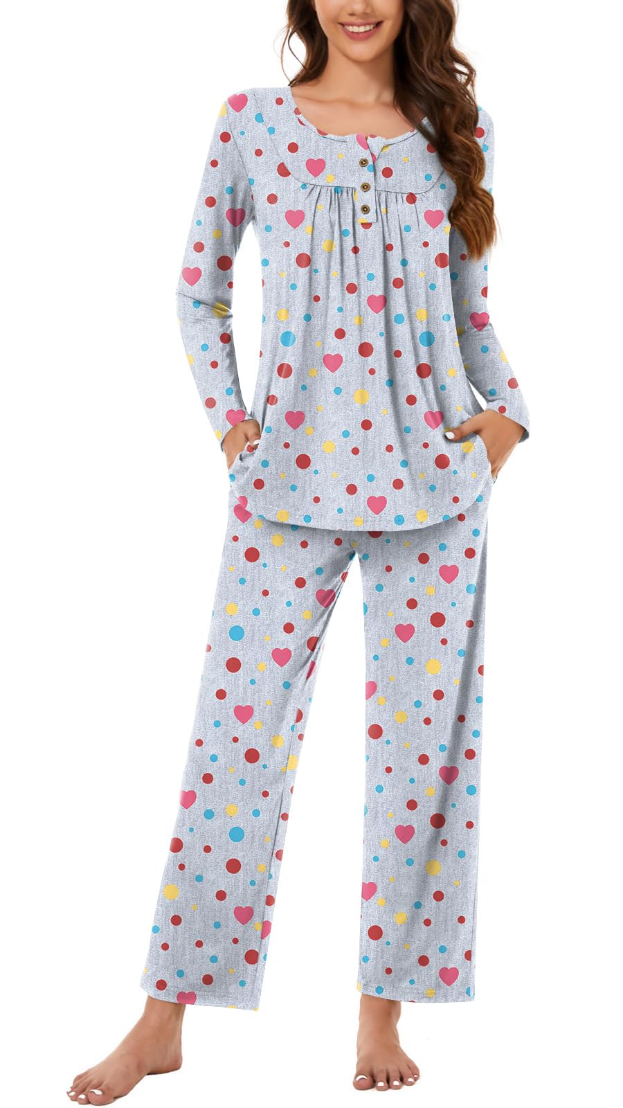 Bestbee Women's Pajama Sets 2 Piece Fall Lounge Outfits Ladies Pj Sets