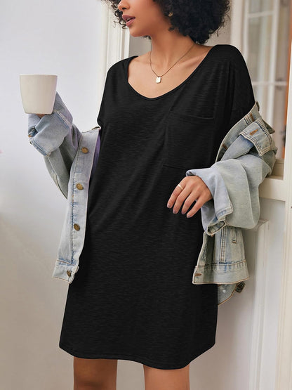Ekouaer Cotton Nightgowns for Women Oversized Sleep Shirt Tshirt Night Gown