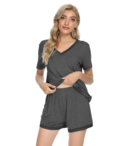 WiWi Bamboo Viscose Womens Pajamas Cooling Sleepwear for Hot Flashes S-4X