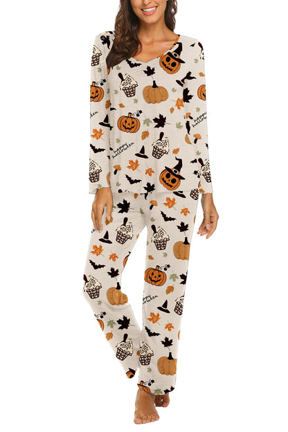 Ekouaer Pajamas for Women Set Long Sleeve Pleated Top and Pants Loungewear