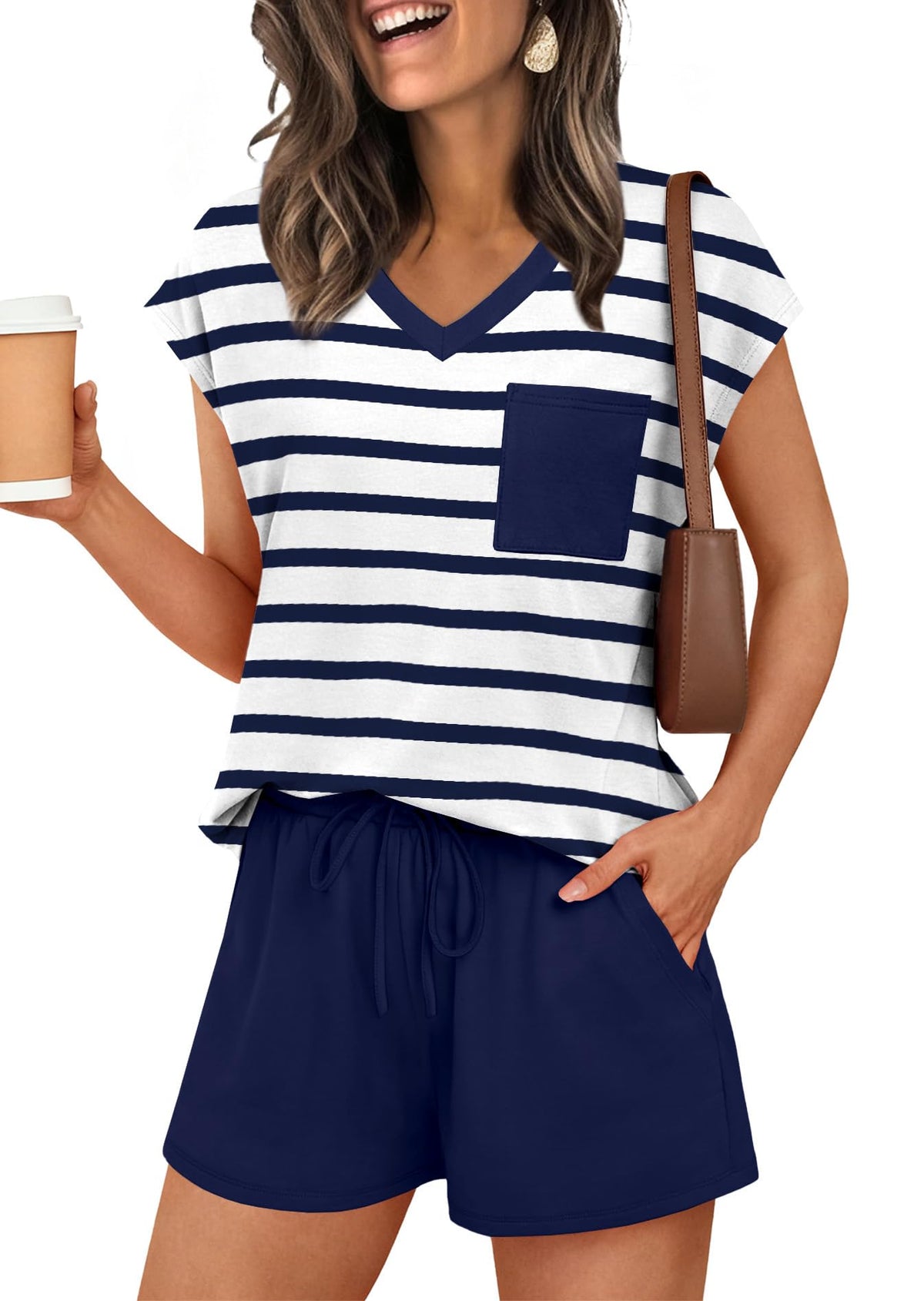 RUMIA Lounge Sets for Women 2 Piece Summer Pajamas Set