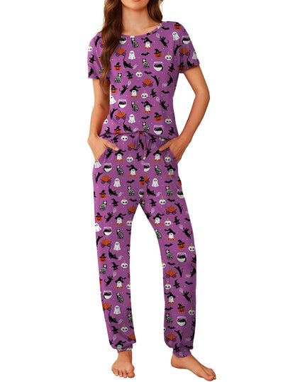 Ekouaer Pajamas for Womens Set Soft 2 Piece Loungewear with Jogger Pants