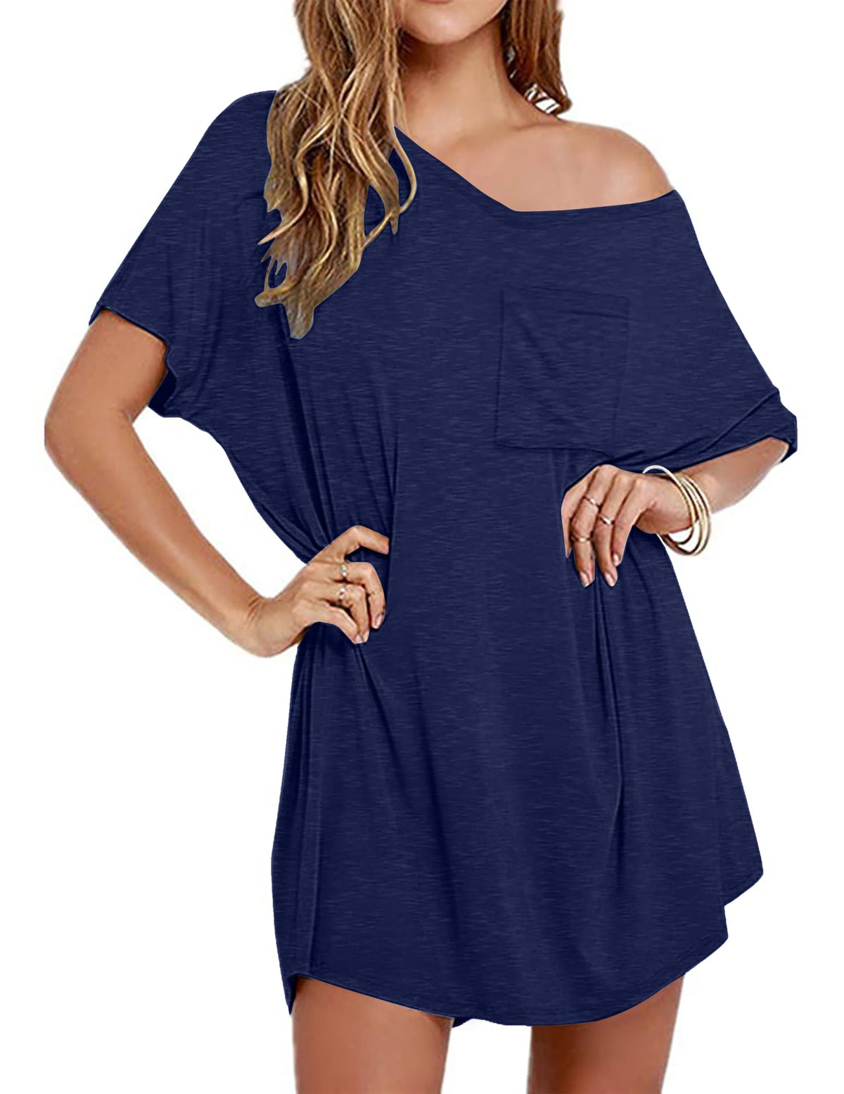 Ekouaer Cotton Nightgowns for Women Oversized Sleep Shirt Tshirt Night Gown