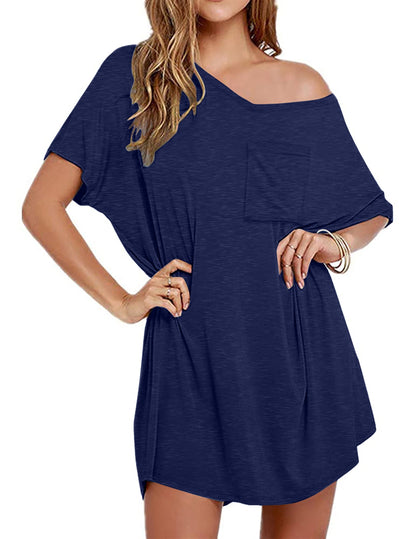 Ekouaer Cotton Nightgowns for Women Oversized Sleep Shirt Tshirt Night Gown