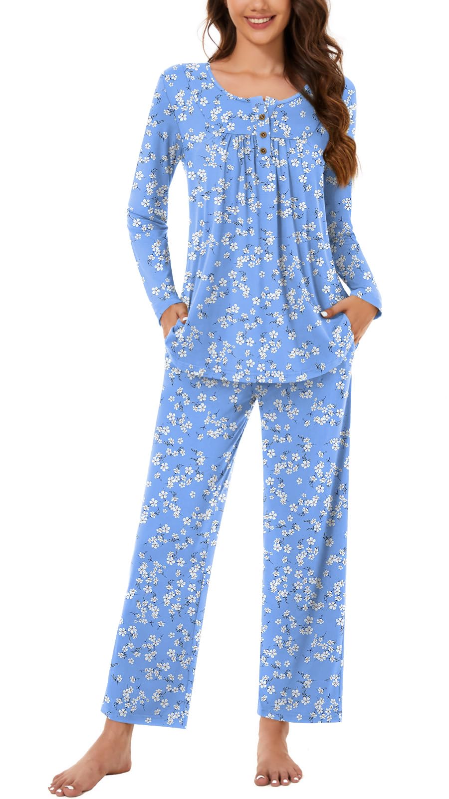 Bestbee Women's Pajama Sets 2 Piece Fall Lounge Outfits Ladies Pj Sets