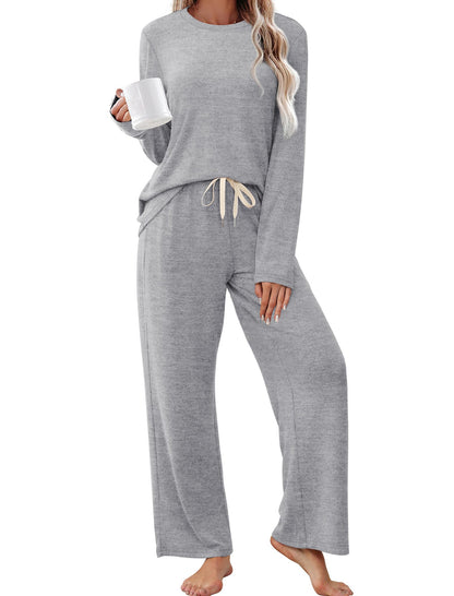 SAMPEEL Pajamas for Women Set Comfy Lounge Sets Two Piece Long Sleeve Cute Pjs Soft Sleepwear Winter Clothing