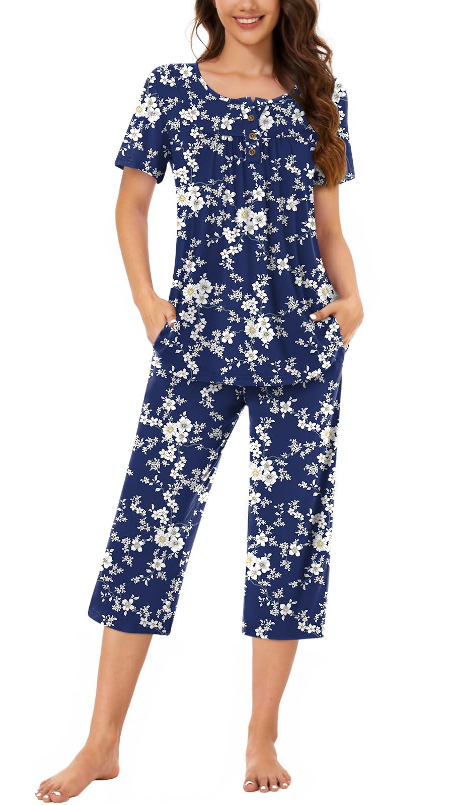 Bestbee Pajamas for Women Set 2 Piece Outfits Soft Sleepwear Ladies Pj Sets