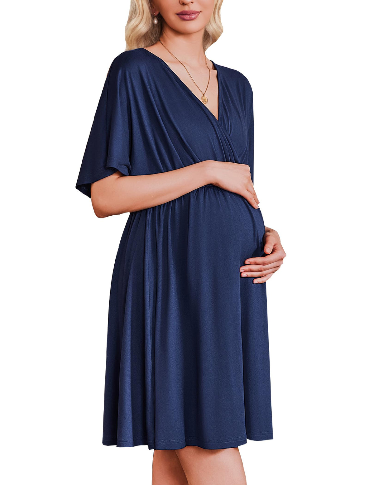 Ekouaer Labor and Delivery Gown Nursing Nightgown Birthing Pajamas Dress