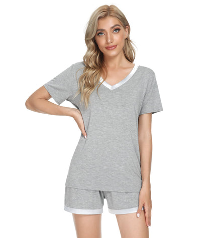 WiWi Bamboo Viscose Womens Pajamas Cooling Sleepwear for Hot Flashes S-4X