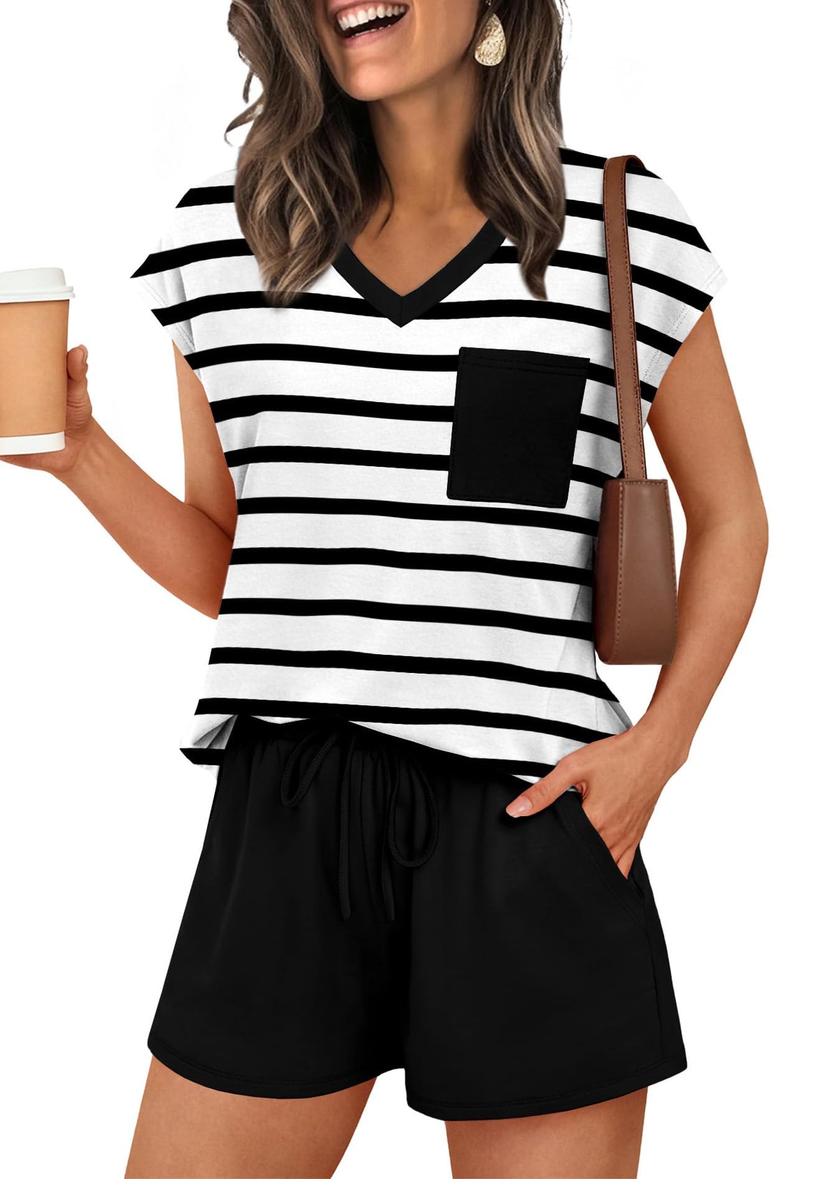 RUMIA Lounge Sets for Women 2 Piece Summer Pajamas Set