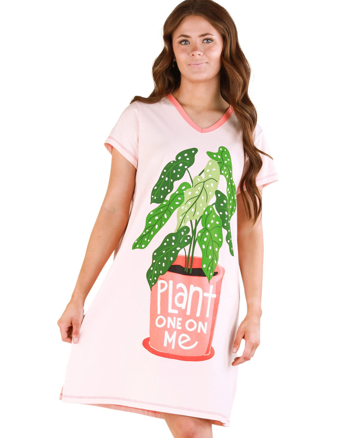 Lazy One Women's Novelty Cotton Nightgown, Cute V-neck Womens Sleep Shirts