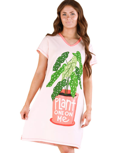 Lazy One Women's Novelty Cotton Nightgown, Cute V-neck Womens Sleep Shirts