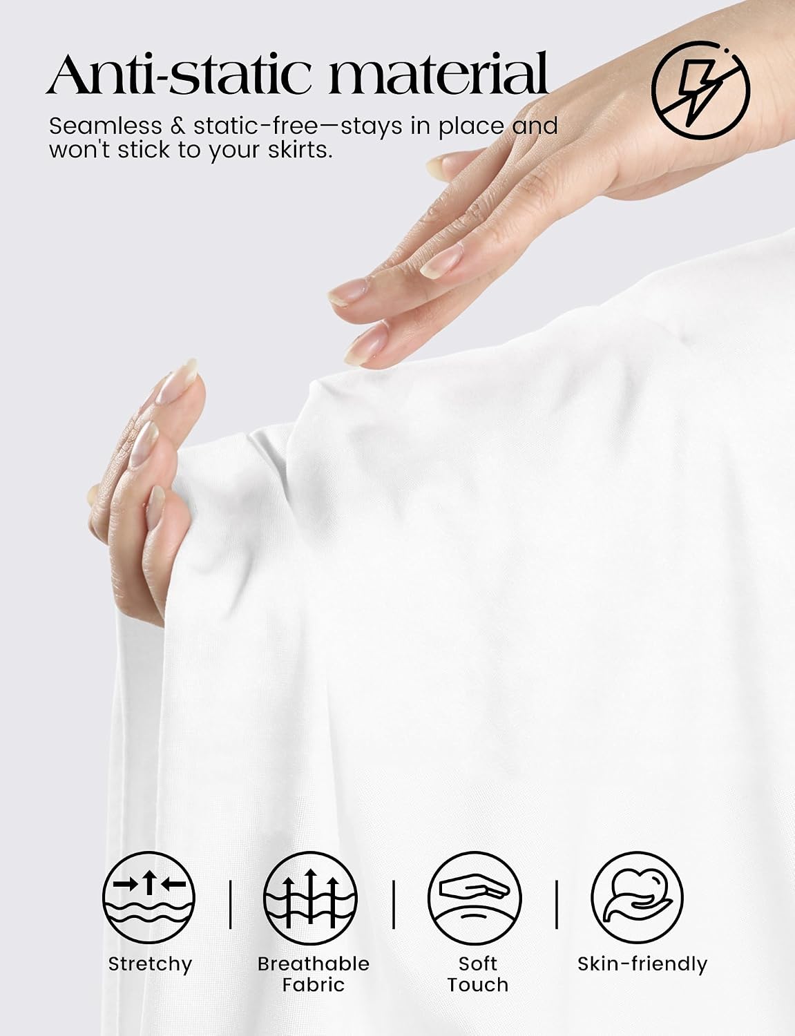 Buauty 2 Packs Full Slip Dress for Women, Adjustable Spaghetti Strap No Static Cami Mini Slips for Under Dress Nightgown