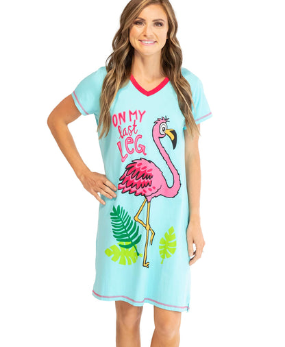 Lazy One Women's Novelty Cotton Nightgown, Cute V-neck Womens Sleep Shirts