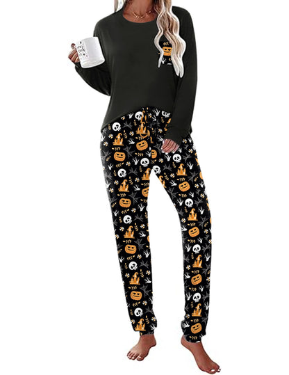 Ekouaer Womens Pajama Sets Long Sleeve Pjs Lounge Sets Joggers with Pockets