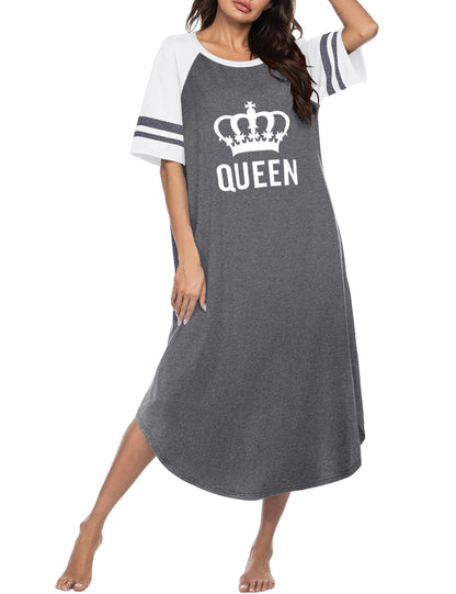 Ekouaer Nightgowns for Women Cotton Long Night Gowns Plus Size Moo Moos
