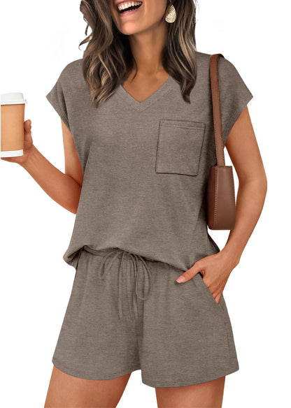RUMIA Lounge Sets for Women 2 Piece Summer Pajamas Set