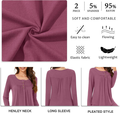 Bestbee Women's Pajama Sets 2 Piece Fall Lounge Outfits Ladies Pj Sets