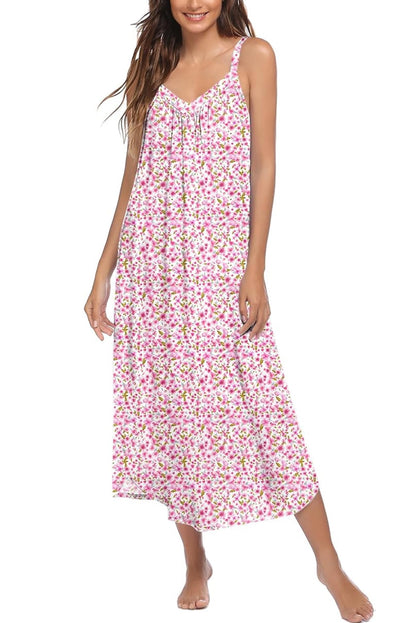Ekouaer Womens Sleeveless Nightgown Slip Sleep Dress Full Length Loungewear