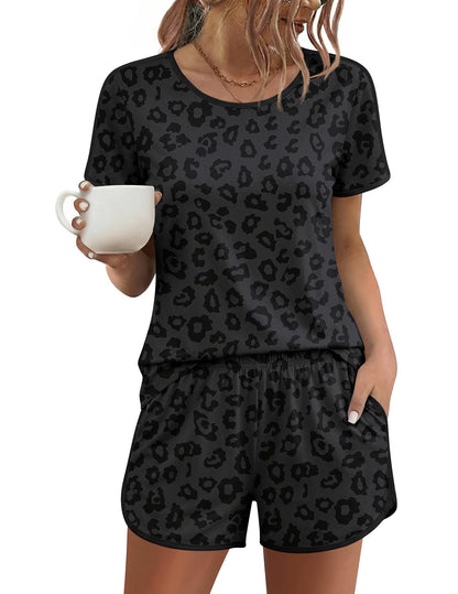 Ekouaer Womens Pajama Sets 2 Piece Soft Sleepwear Summer Lounge Sets S-XXL