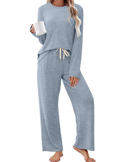 SAMPEEL Pajamas for Women Set Comfy Lounge Sets Two Piece Long Sleeve Cute Pjs Soft Sleepwear Winter Clothing
