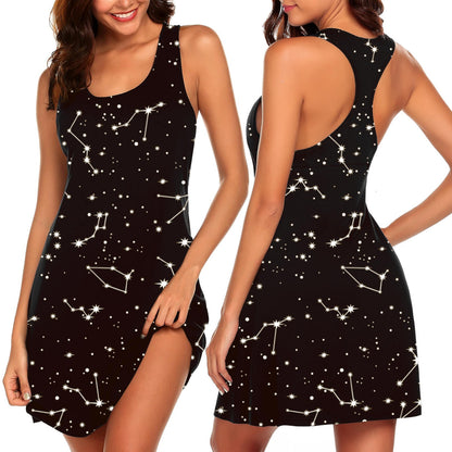 Avidlove Women Racerback Tank Nightgown Sleeveless Chemise Soft Sleep Dress