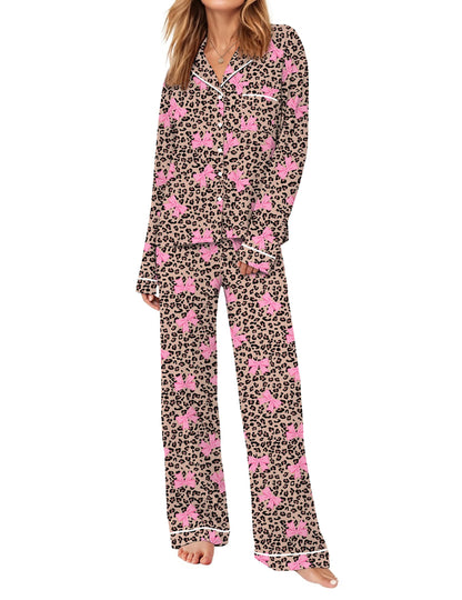 Ekouaer Womens Pajama Sets Long Sleeve Button Down Lounge Sets with Pockets