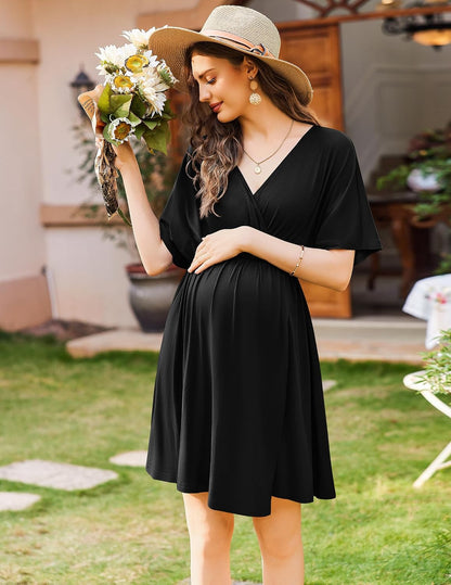 Ekouaer Labor and Delivery Gown Nursing Nightgown Birthing Pajamas Dress