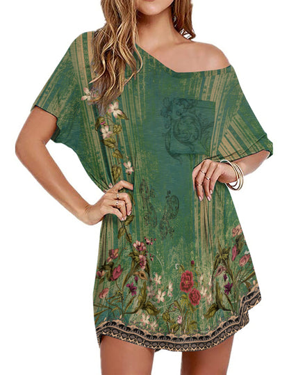 Ekouaer Cotton Nightgowns for Women Oversized Sleep Shirt Tshirt Night Gown