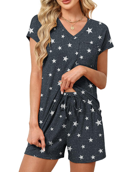 RUMIA Lounge Sets for Women 2 Piece Summer Pajamas Set