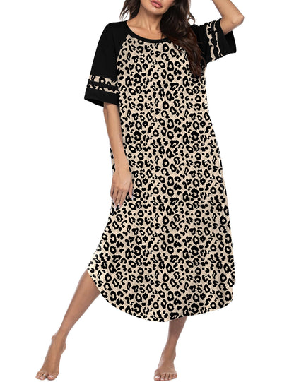 Ekouaer Nightgowns for Women Cotton Long Night Gowns Plus Size Moo Moos