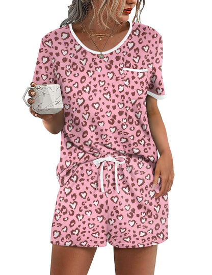 Ekouaer Pajamas for Womens Set 2 Piece Soft Sleepwear, Chest Pocket