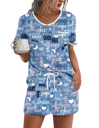 Ekouaer Pajamas for Womens Set 2 Piece Soft Sleepwear, Chest Pocket