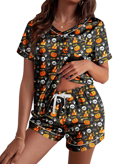 Ekouaer Silk Pajama for Women Short Sleeve Satin Pj Set Two Piece XS-XXL